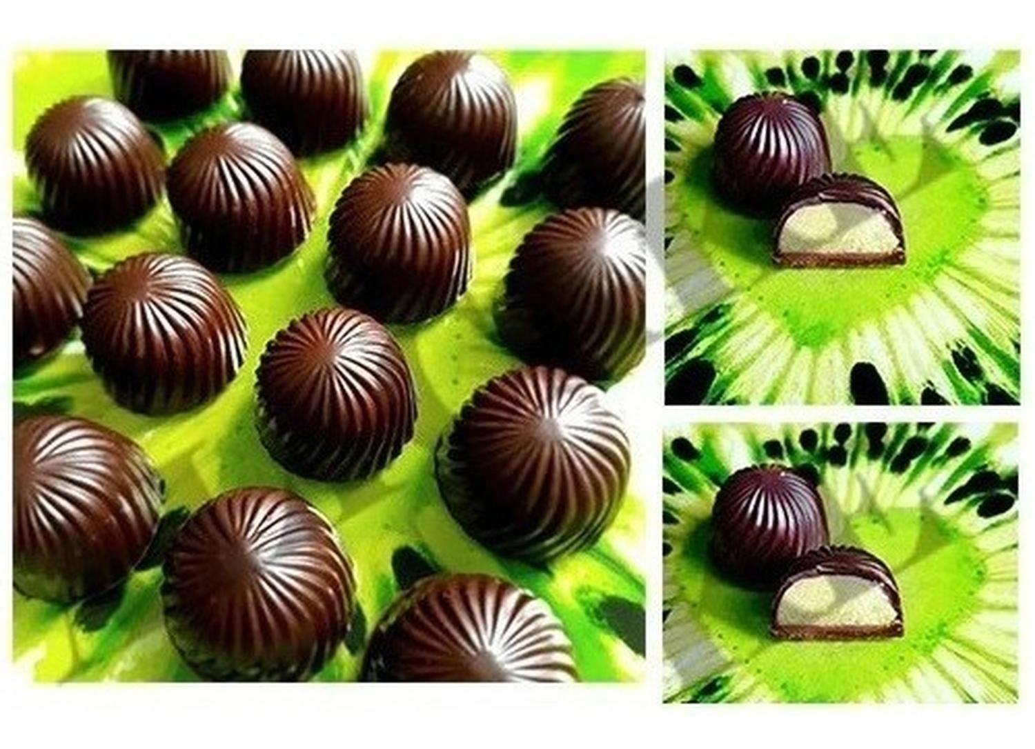 Pack X2 Moldes Chocolate Limon + Moldes Policarbonato Trufa Gris-4