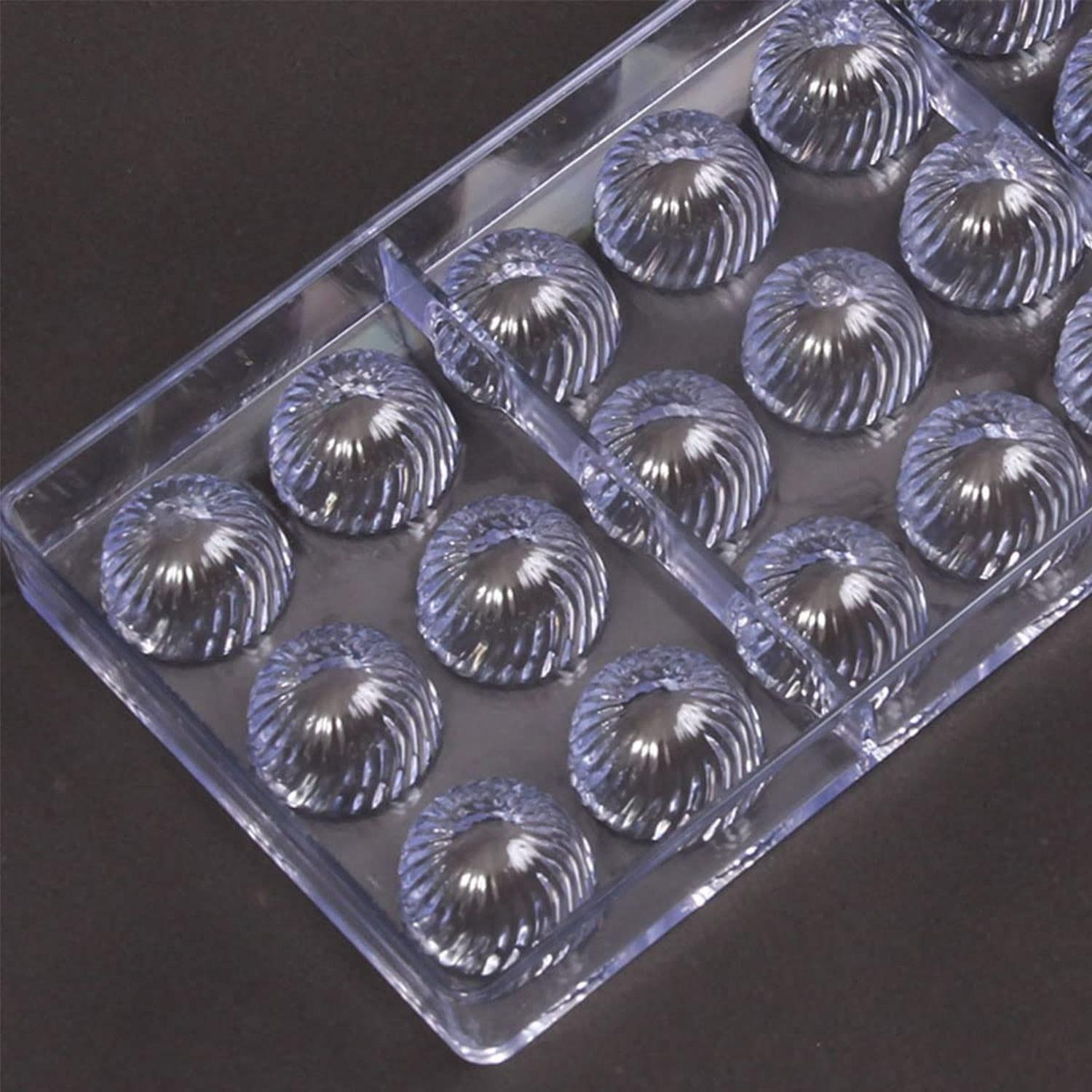 Pack X2 Moldes Chocolate Limon + Moldes Policarbonato Trufa Gris-7
