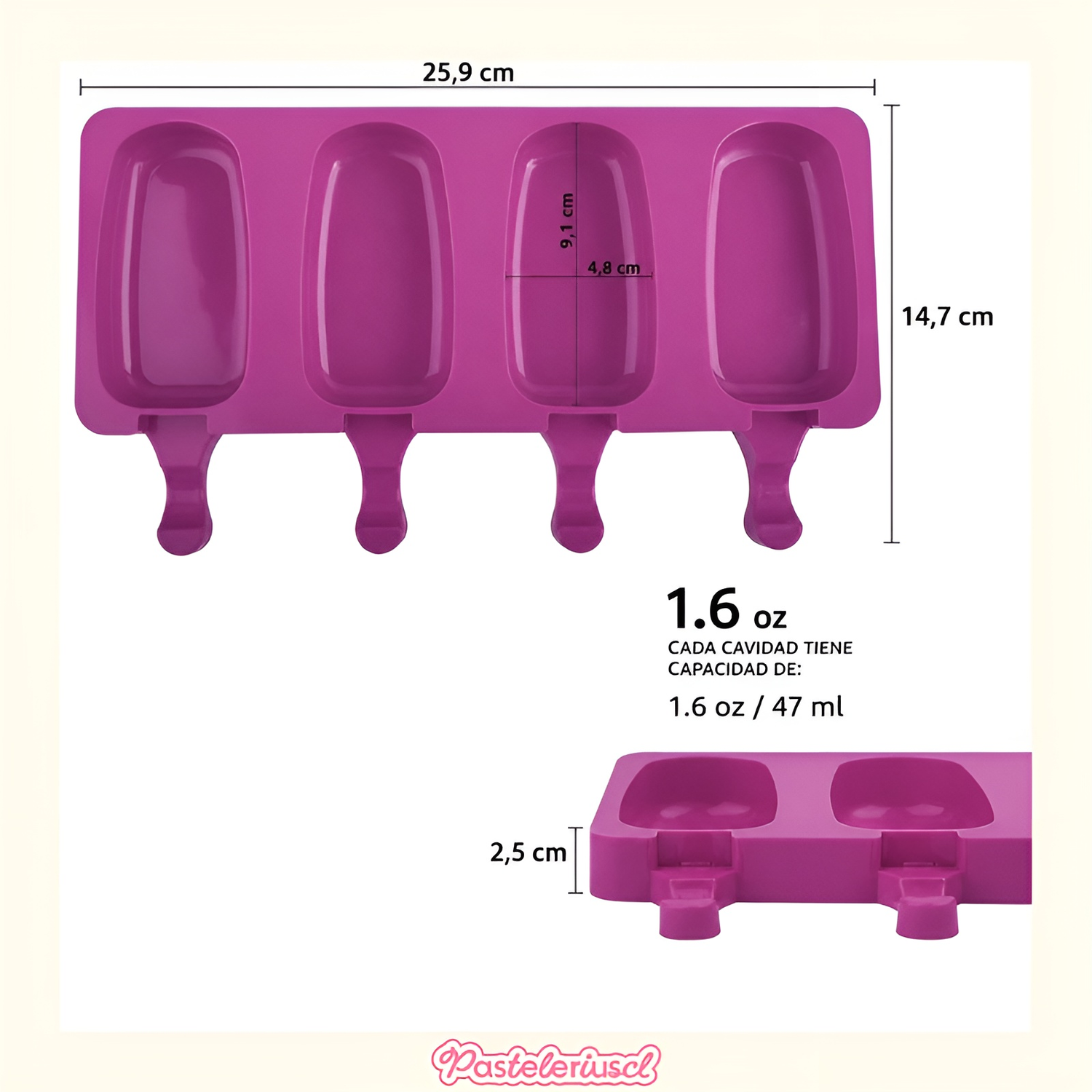 moldes de silicona para helados molde silicona reposteria Paletas Helado 0417-2