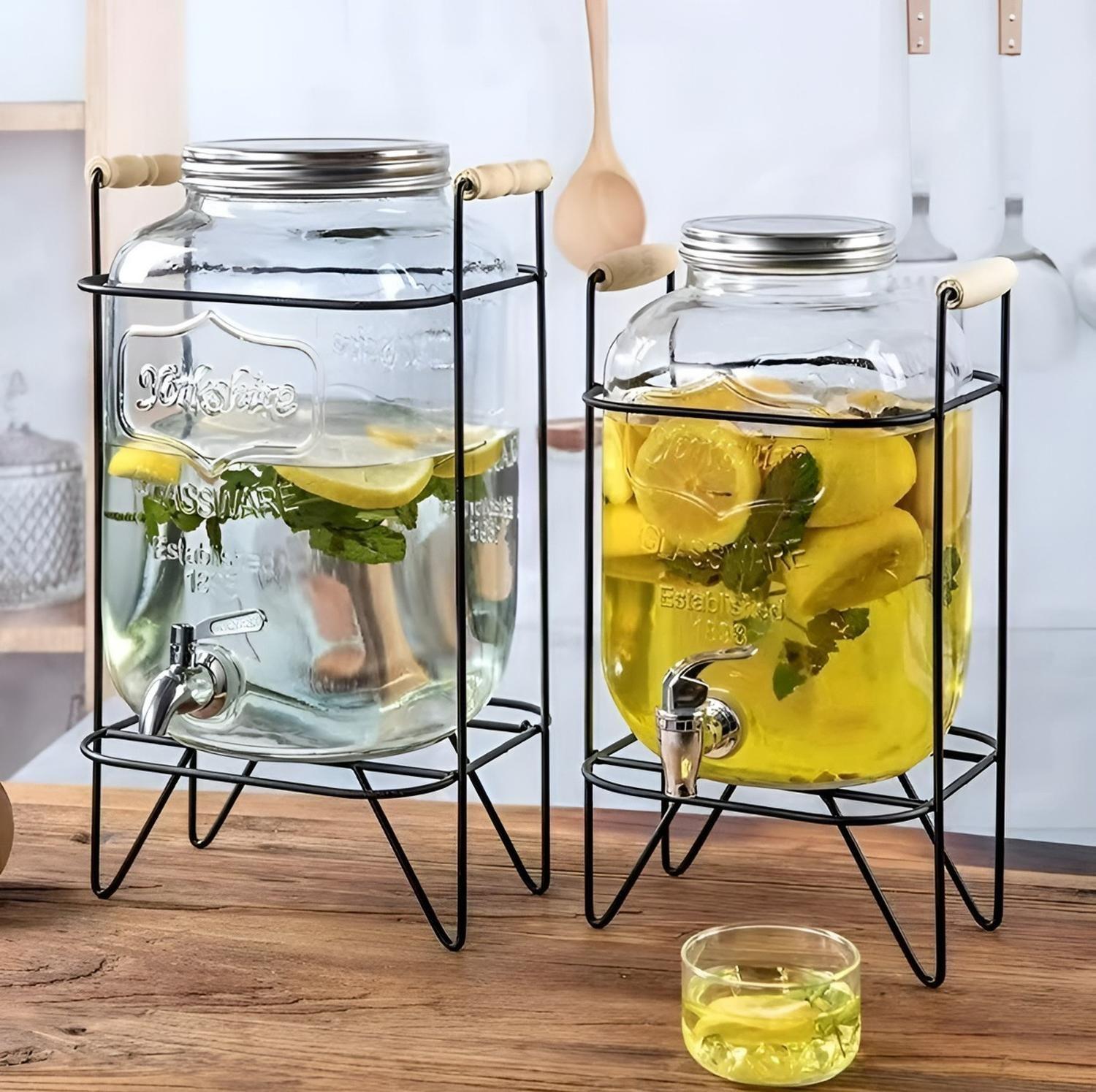 Dispensador De Jugos Con Atril Dispensadores De Bebidas 4l-9