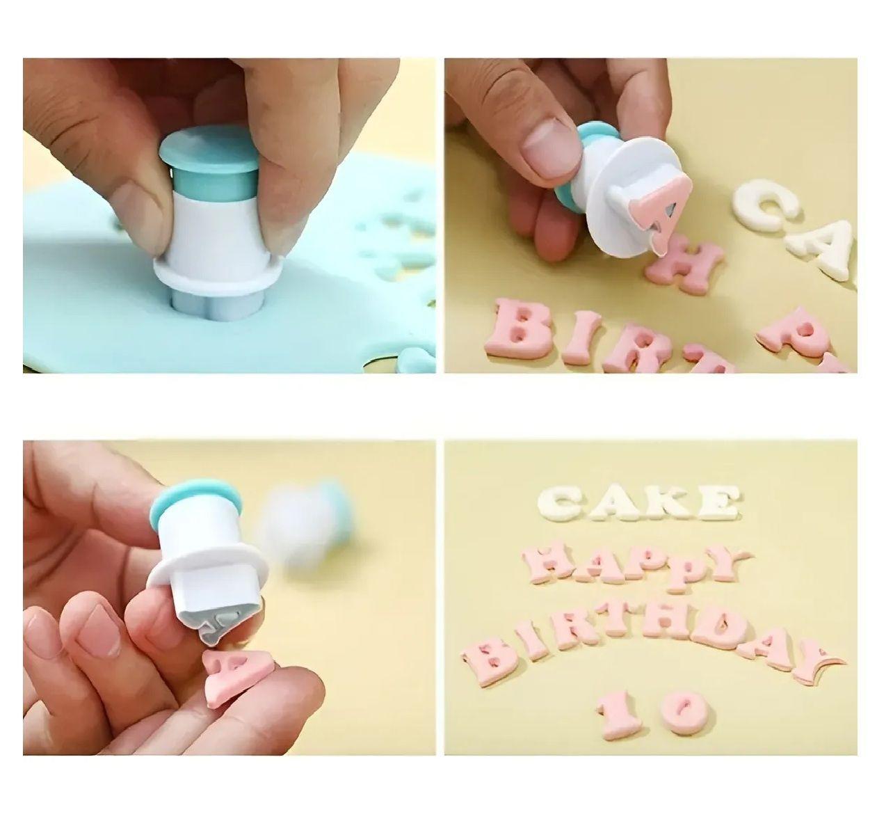 26 Cortador Fondant Letras Mayuscula Cortadores Con Expulsor-4