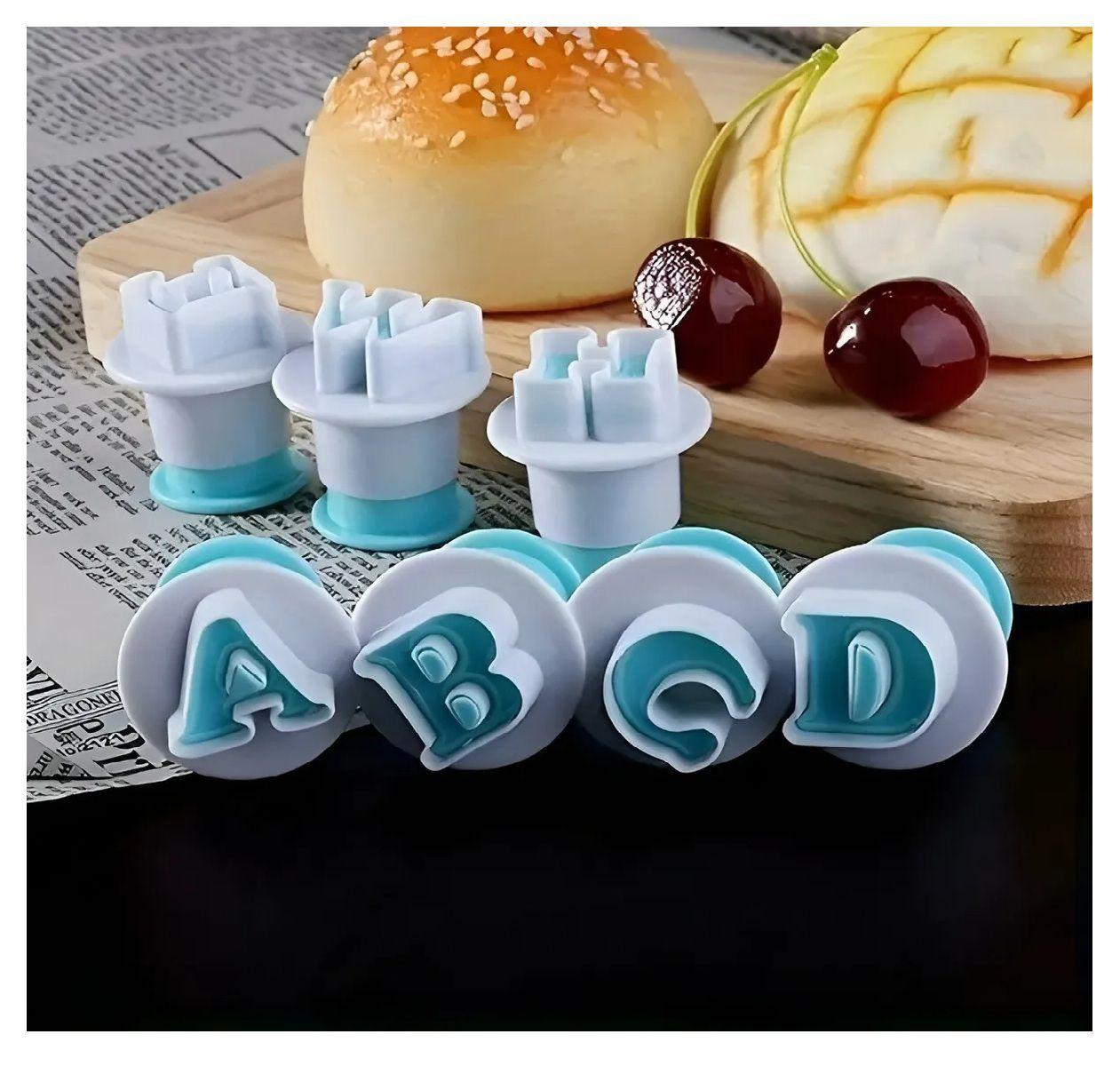 26 Cortador Fondant Letras Mayuscula Cortadores Con Expulsor-5