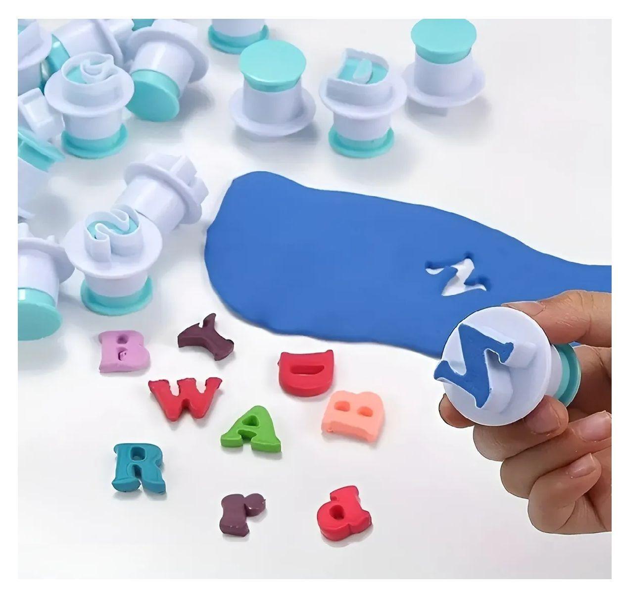 26 Cortador Fondant Letras Mayuscula Cortadores Con Expulsor-6