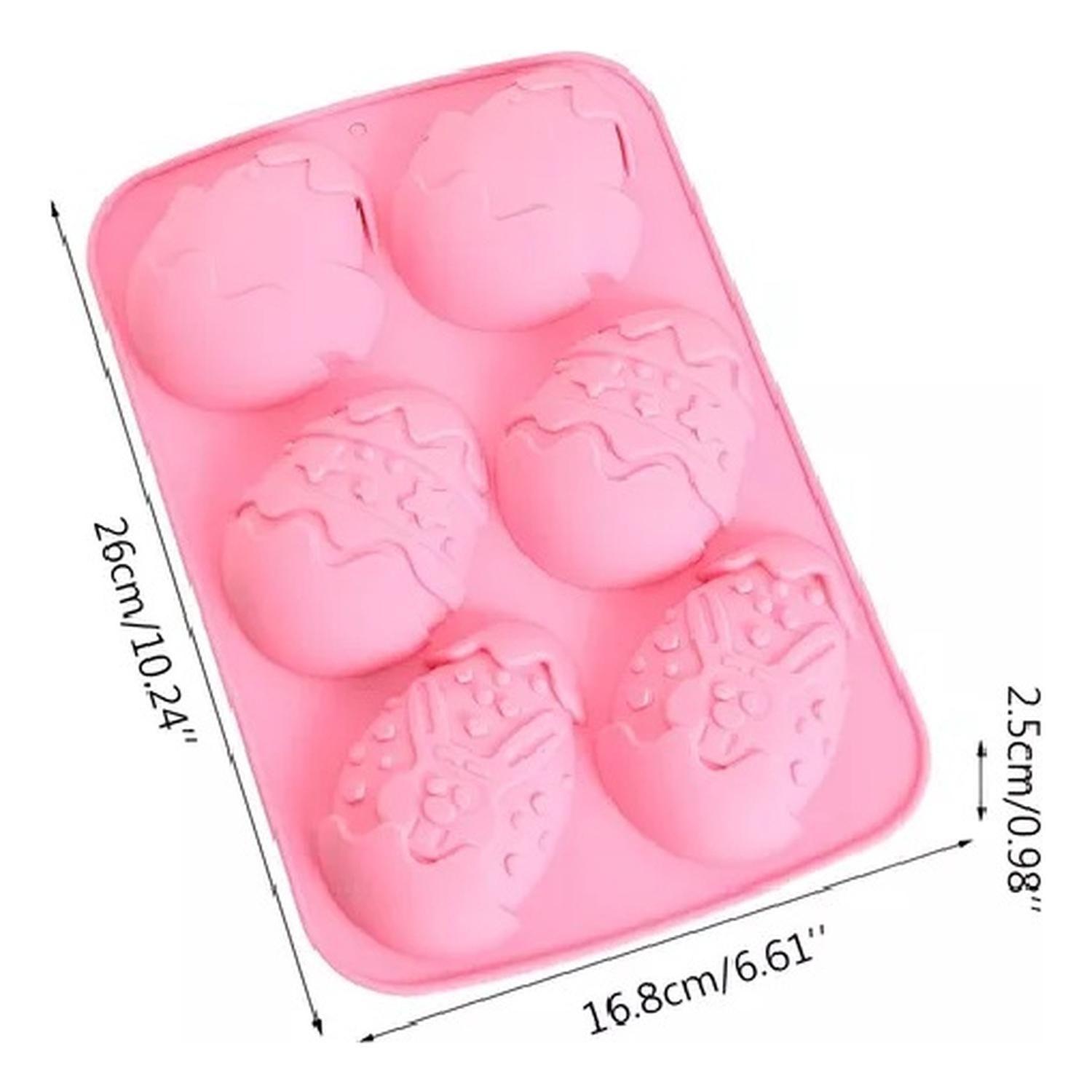 Pack X2 Moldes Chocolate Silicona Molde Huevo Pascua Conejo-1