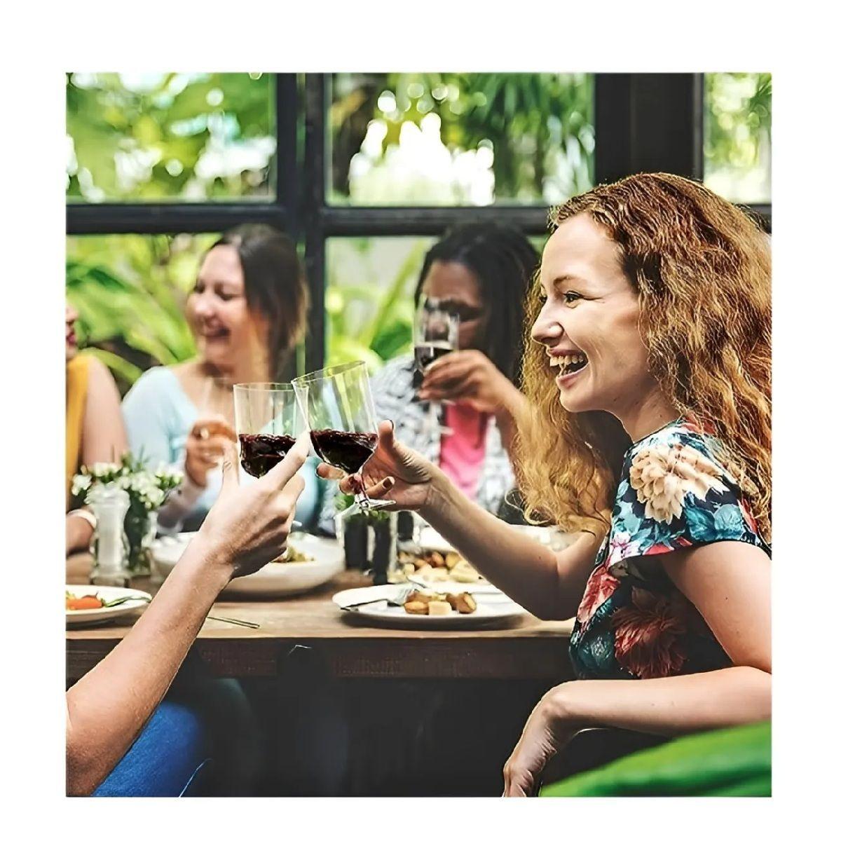 60 Copas De Vino Copas Plastico Desechables Transparente 6oz Transparente-7