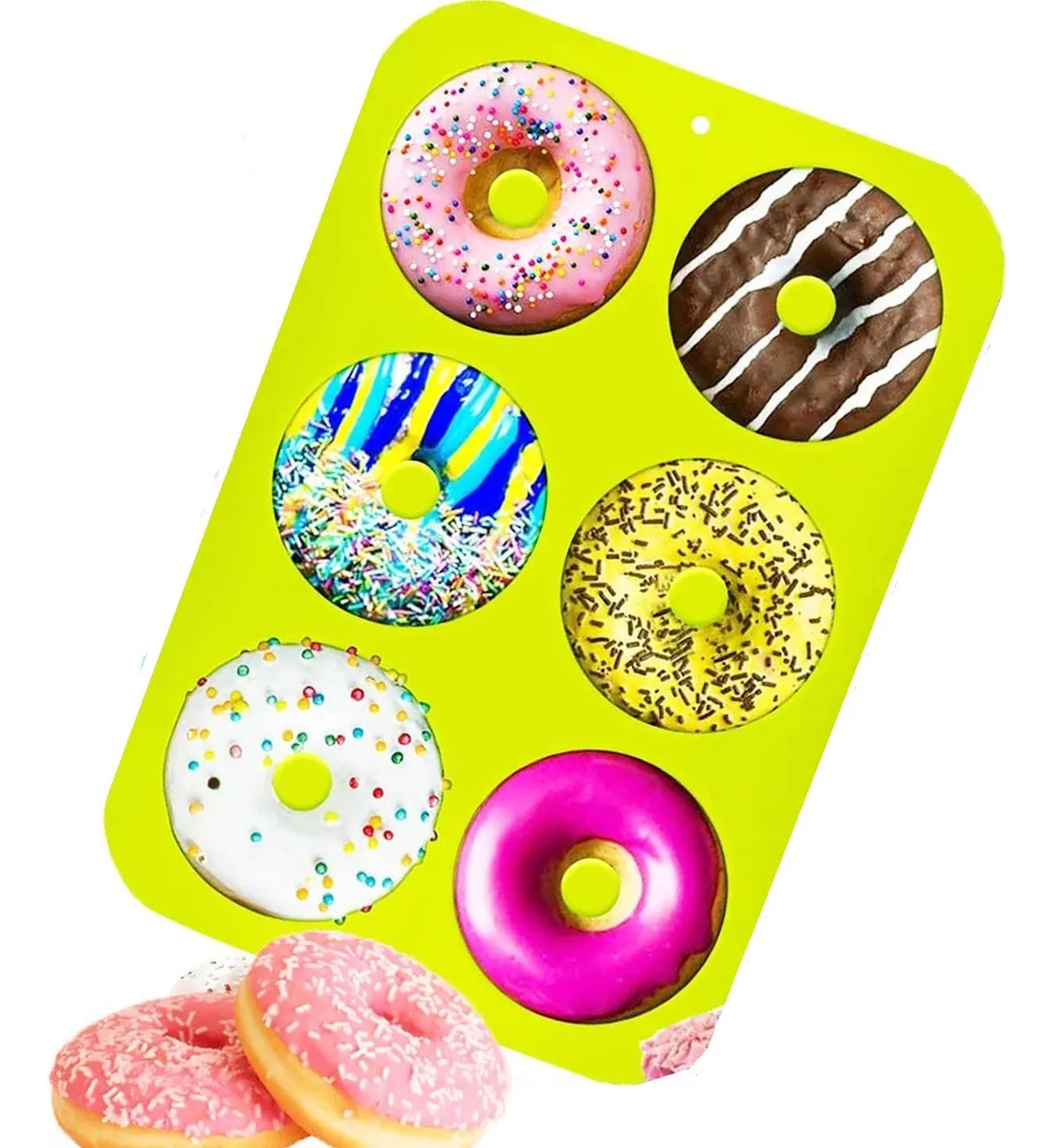 Moldes Silicona Donas Moldes De Silicona Donut Molde Dona Color Multicolor-5