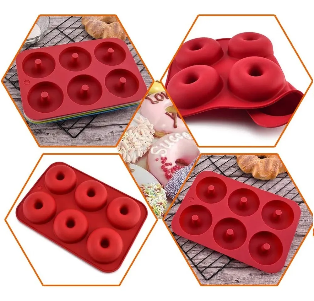 Moldes Silicona Donas Moldes De Silicona Donut Molde Dona Color Multicolor-6
