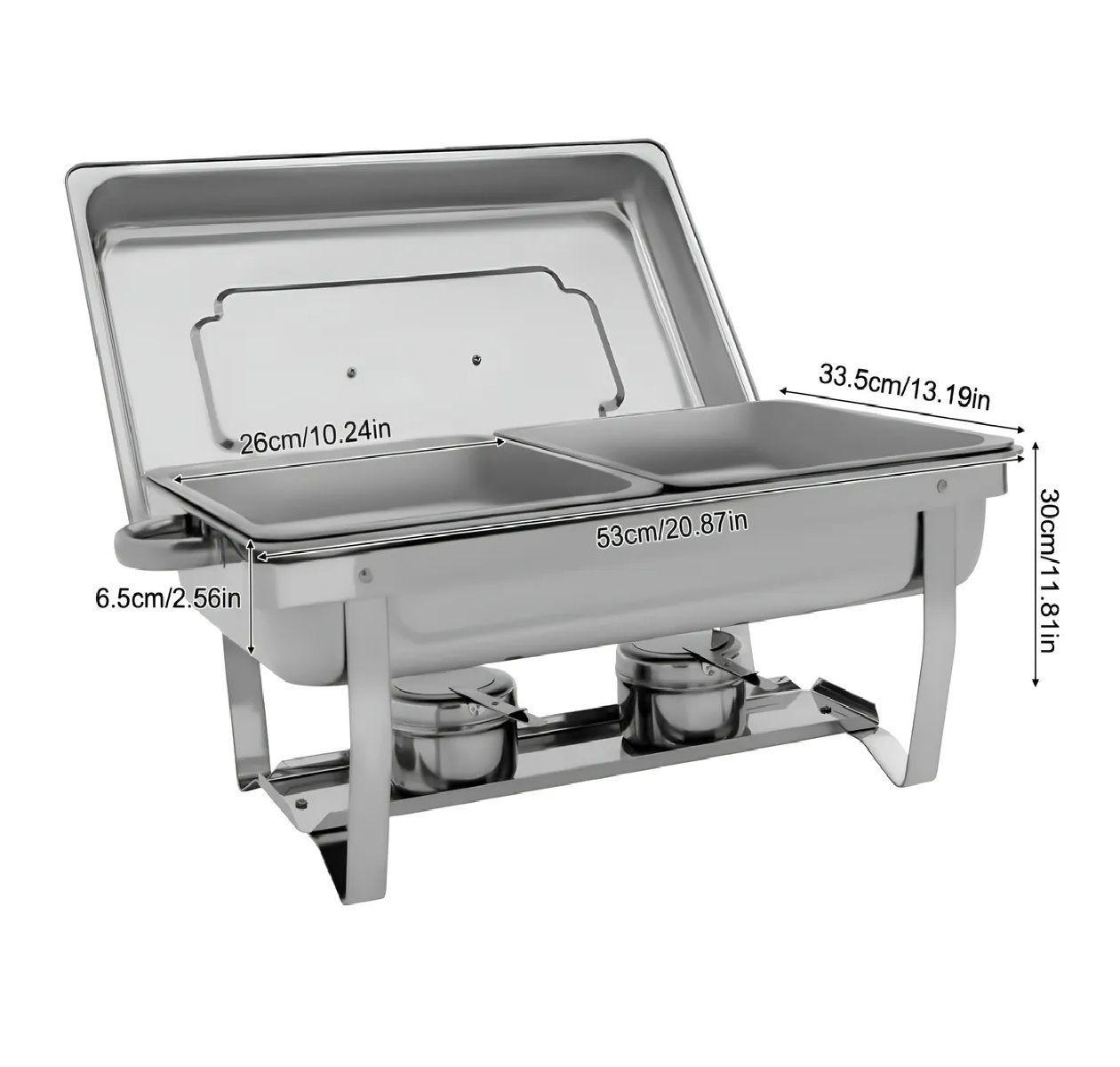 Chafing Buffet Vapor Chafer Bufetera 2 Depositos Chafers 5l-2