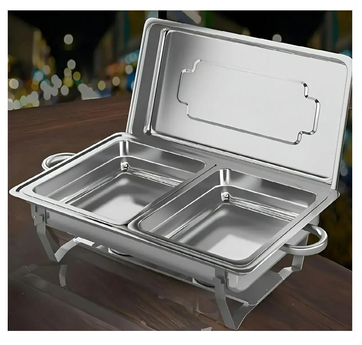 Chafing Buffet Vapor Chafer Bufetera 2 Depositos Chafers 5l-3