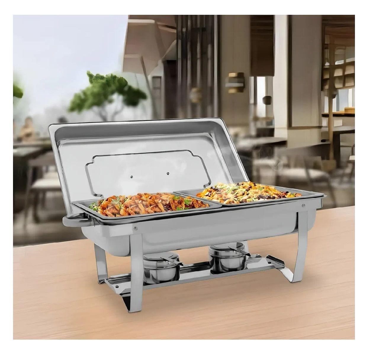 Chafing Buffet Vapor Chafer Bufetera 2 Depositos Chafers 5l-4
