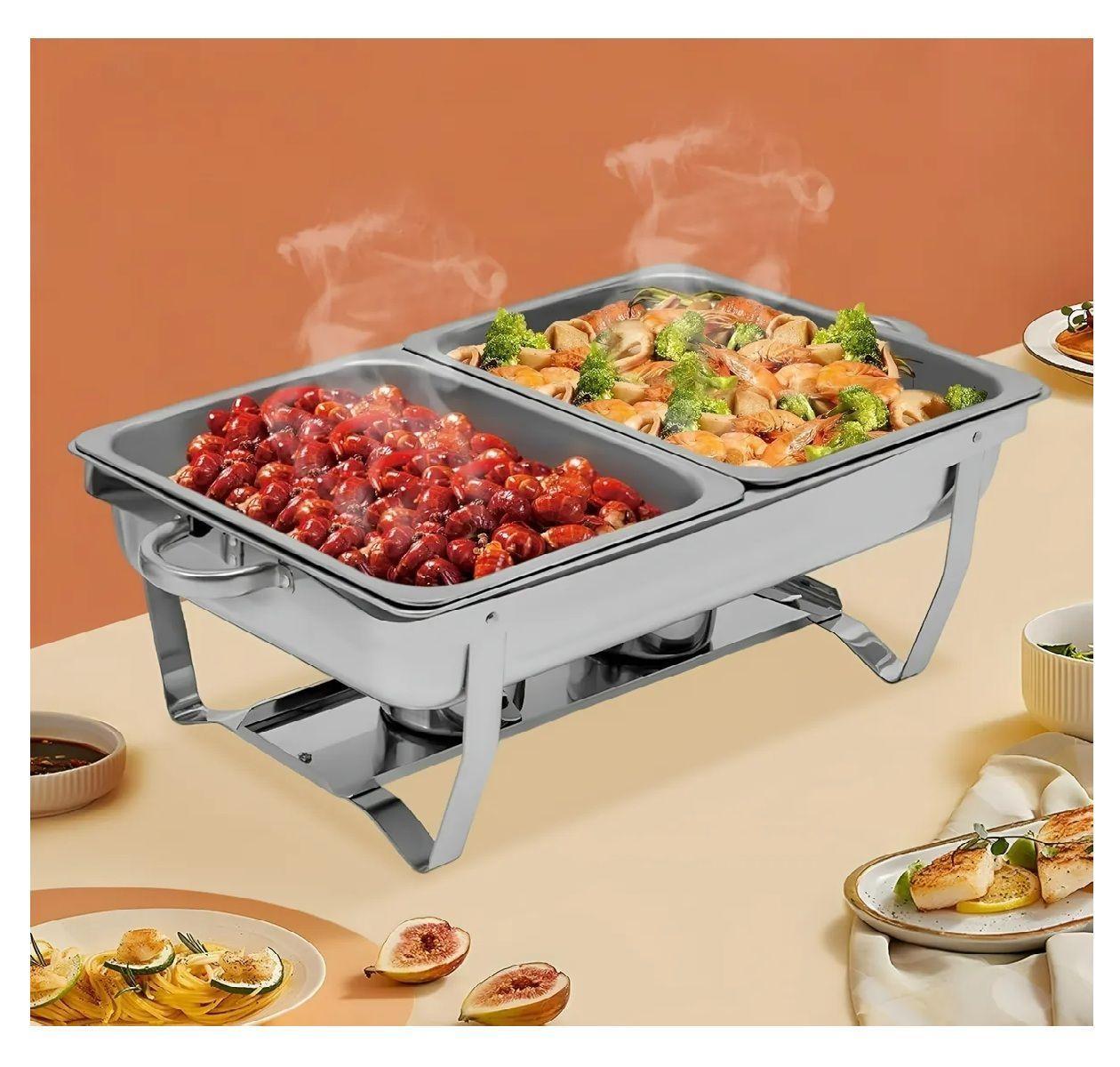 Chafing Buffet Vapor Chafer Bufetera 2 Depositos Chafers 5l-6