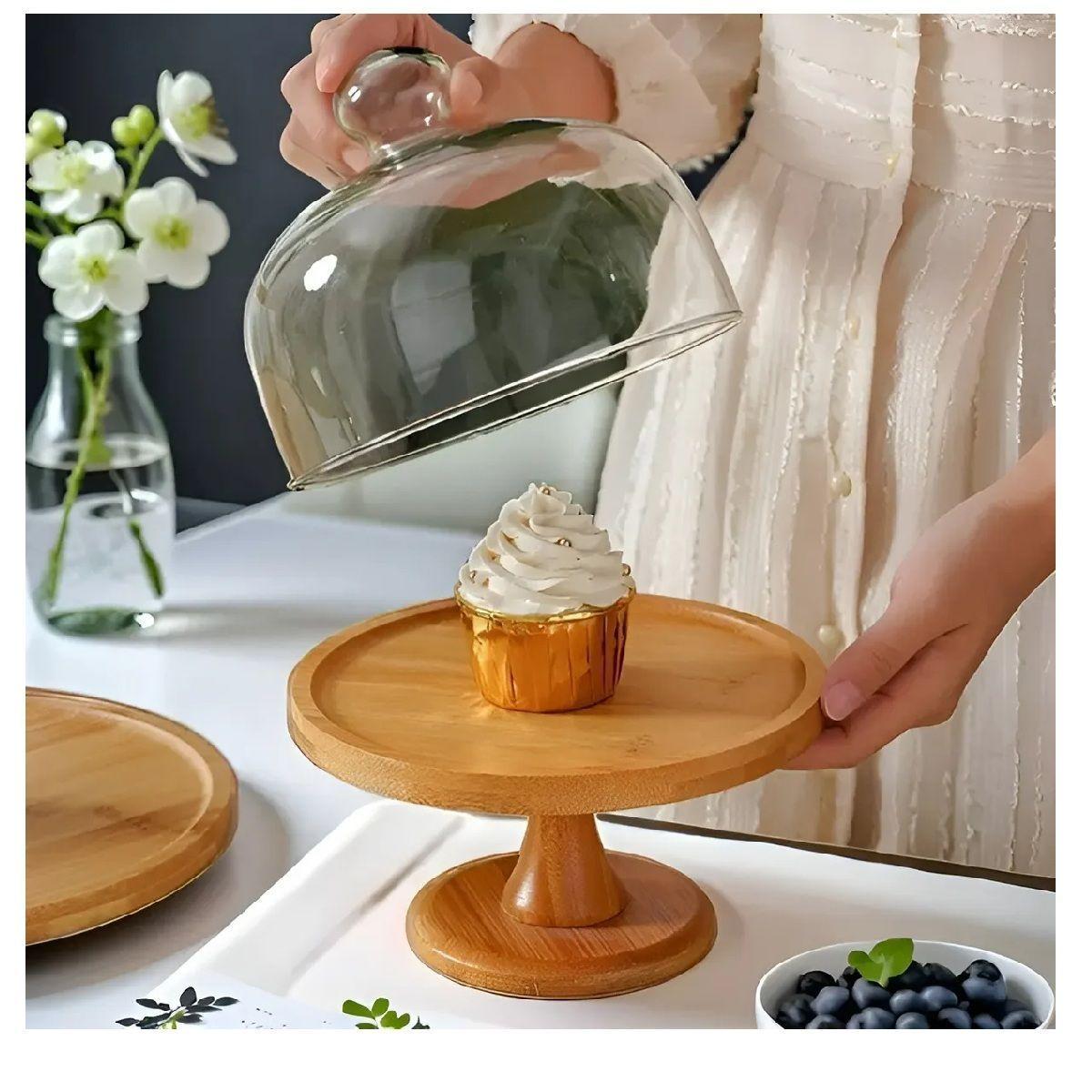 Porta Tortas Base Para Cupcakes Alzadores Candy Bar 20cm-3