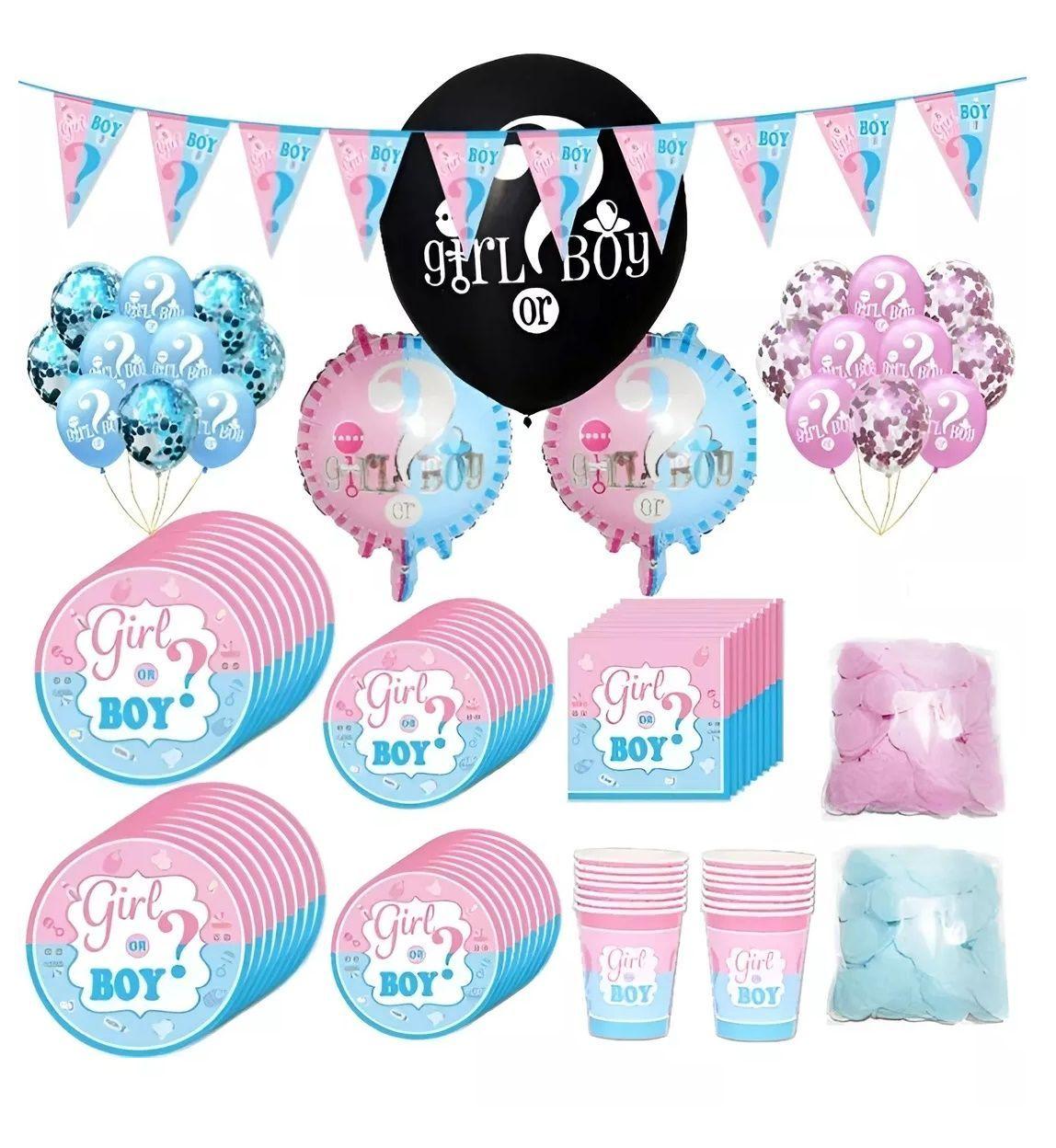 Globos Revelacion De Genero Globos Confetti Baby Shower 16p-0