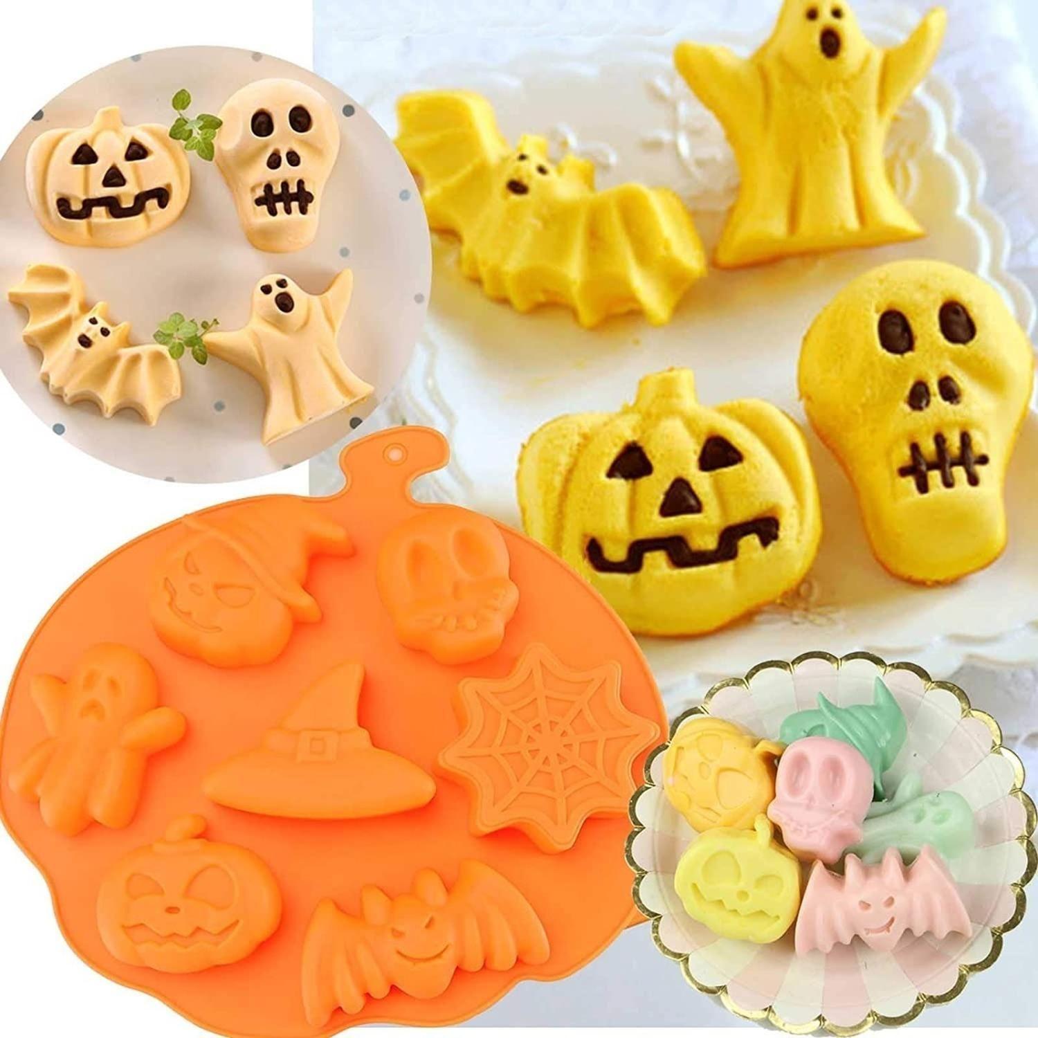 Moldes Halloween Moldes Silicona Halloween Molde Calabaza 7-1
