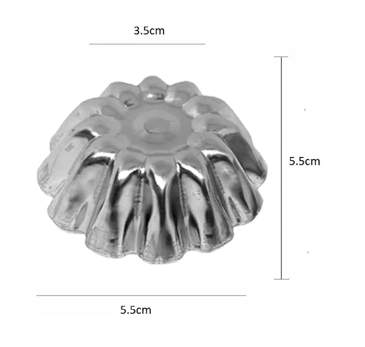 Pack X6 Molde Mini Tartaleta Moldes Tarta De Coctel Flor 5.5-1