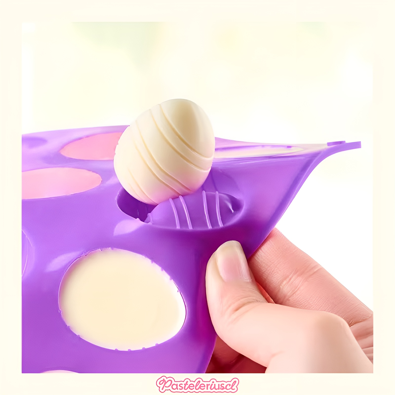 Moldes de chocolate huevos de Pascua 12cav molde en forma de huevo para hacer chocolate dulces-5