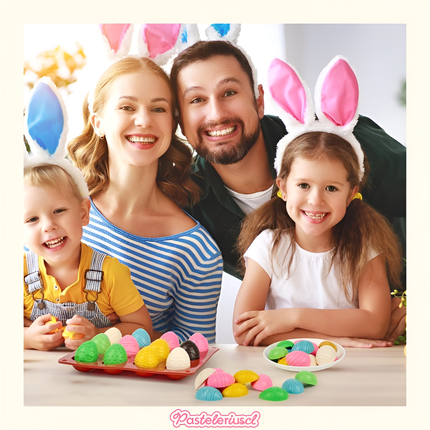 Moldes de chocolate huevos de Pascua 12cav molde en forma de huevo para hacer chocolate dulces-9