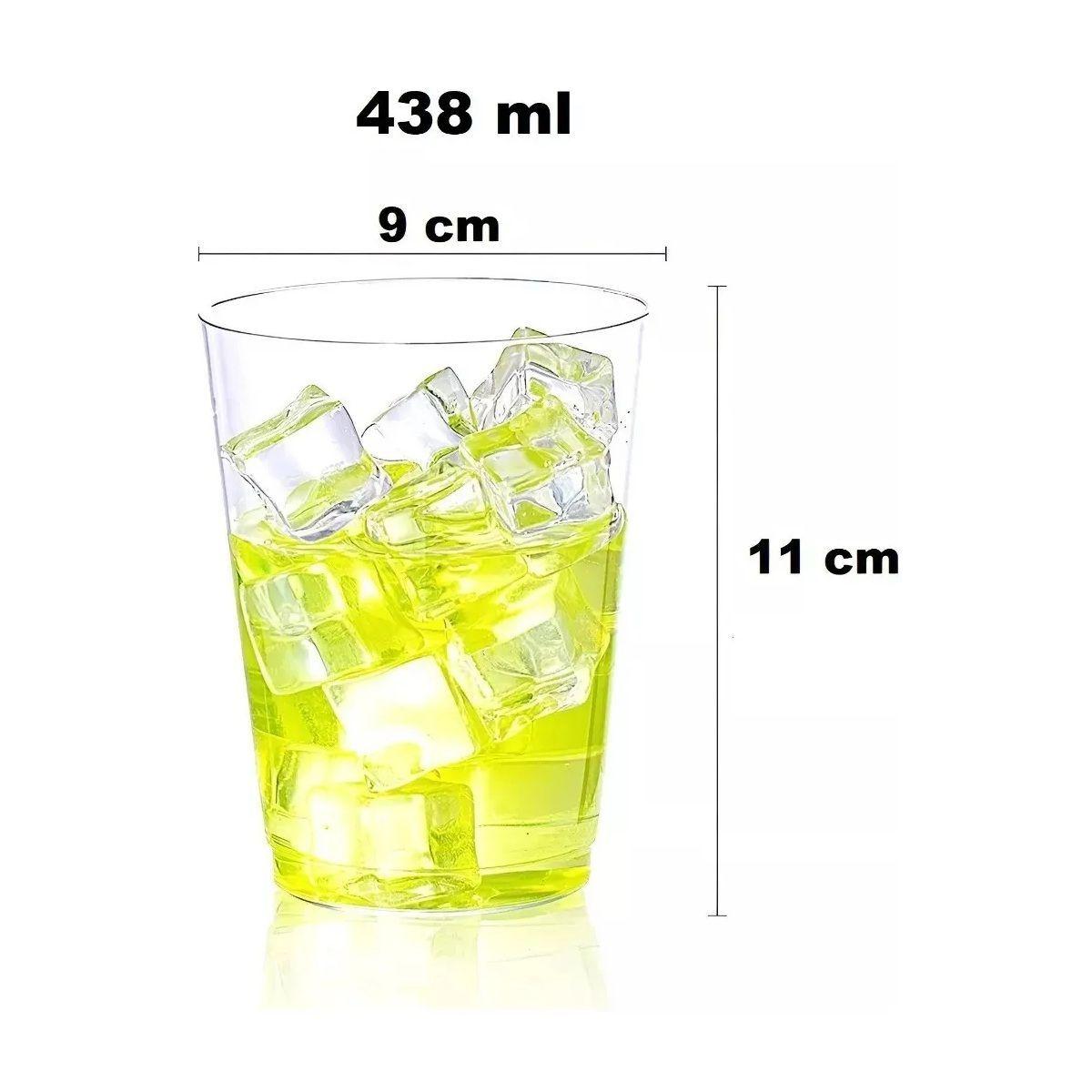 50 Set Vasos Desechables Vaso Plastico Vasos Acrilicos 438ml Color Transparente 438ml-2
