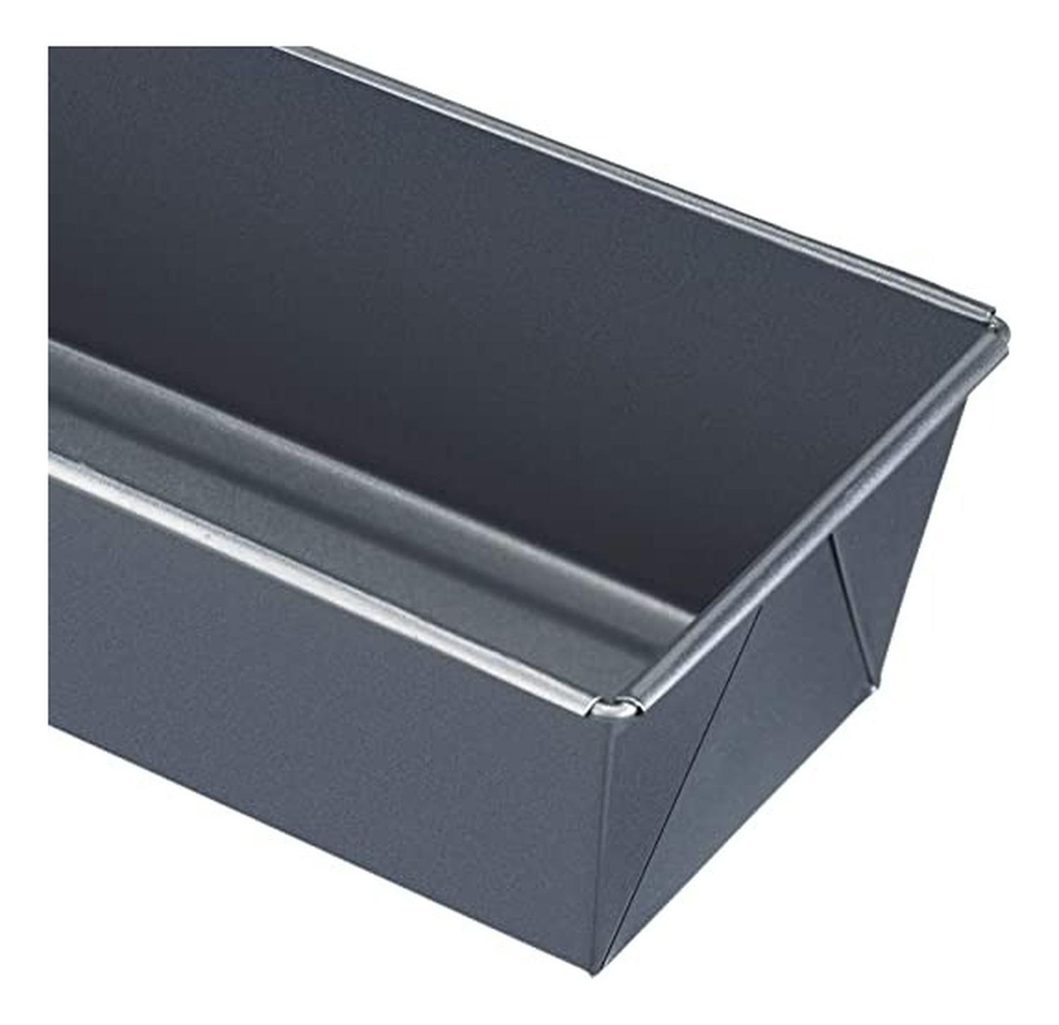 4 Molde Pan Molde Para Pan De Molde Rectangular Queque 30cm Gris-5