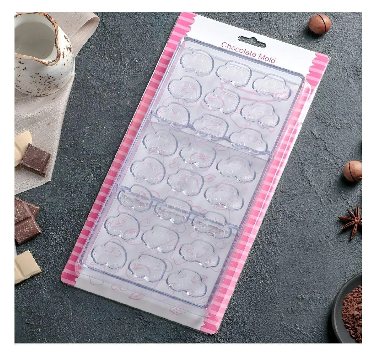 Moldes Policarbonato Molde Para Chocolate Molde Autos 24 Cav-2