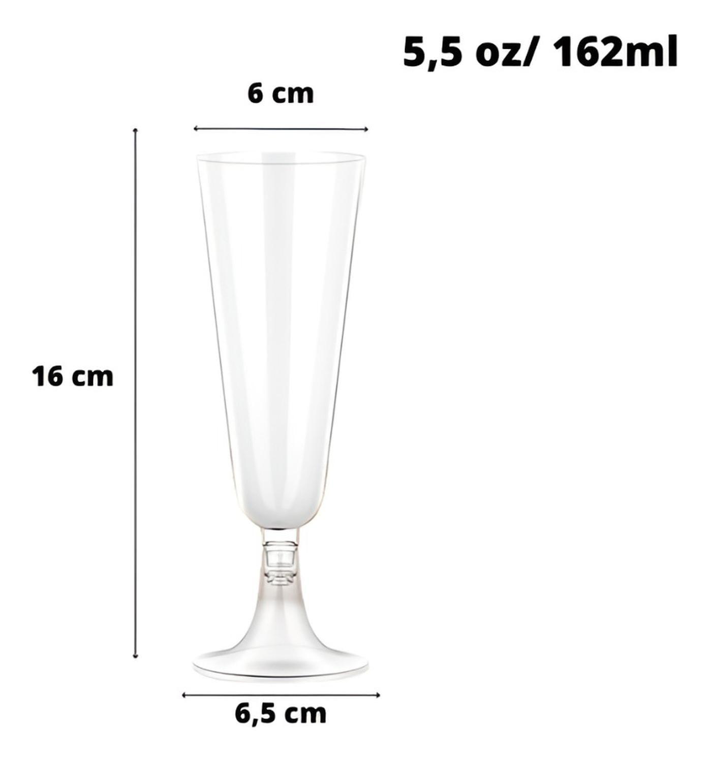 50 Copas Champagne Copa Acrilico Flauta Copas Champaña 5oz Transparente-2