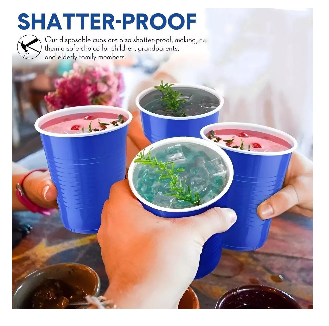 100 Vasos Plasticos Desechables Vaso Para Fiestas 18oz/500ml-2