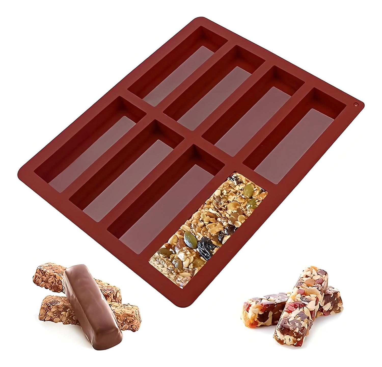 Moldes Para Chocolate Molde Silicona Reposteria Barras 8cav-2