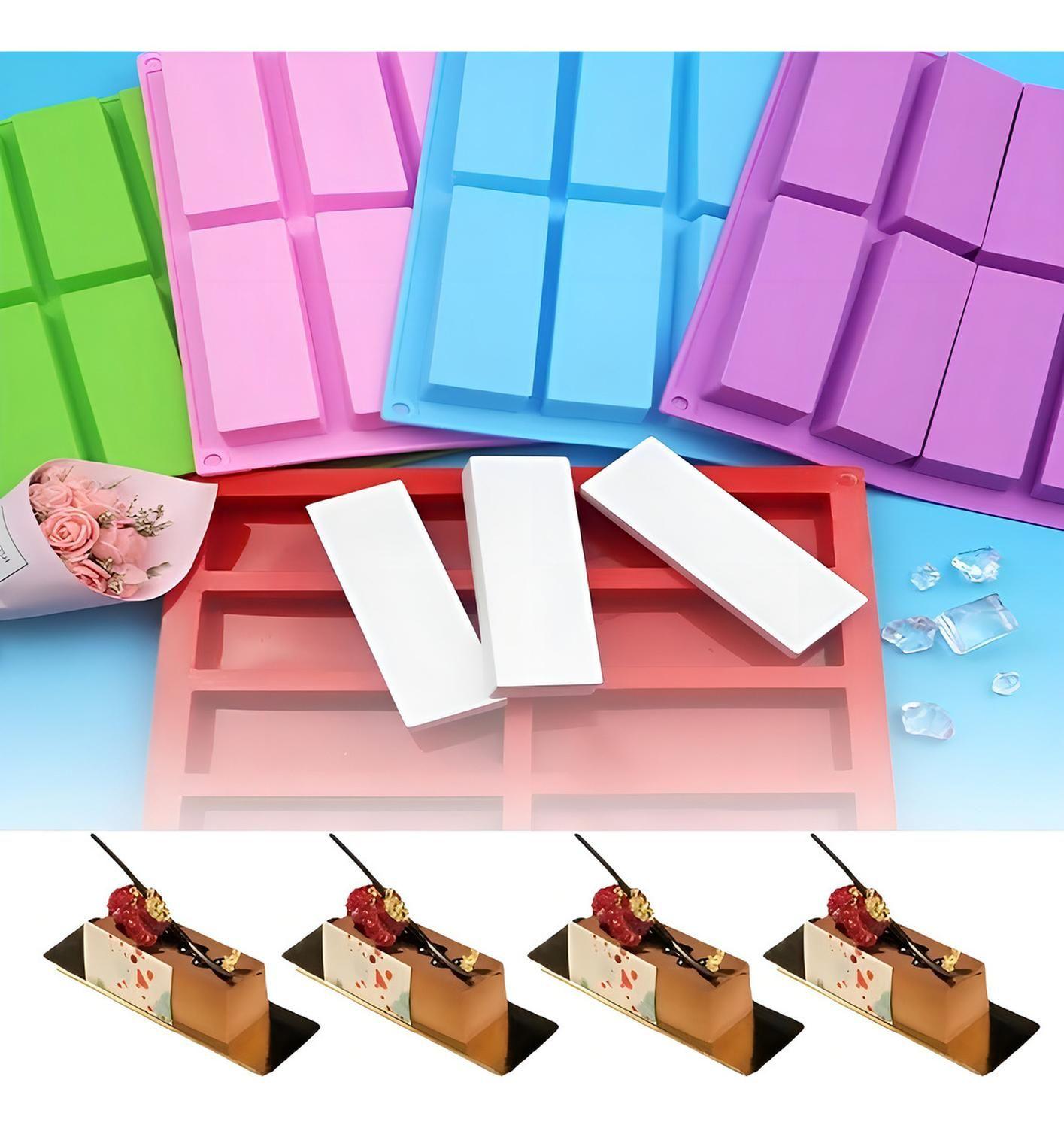 Moldes Para Chocolate Molde Silicona Reposteria Barras 8cav-3