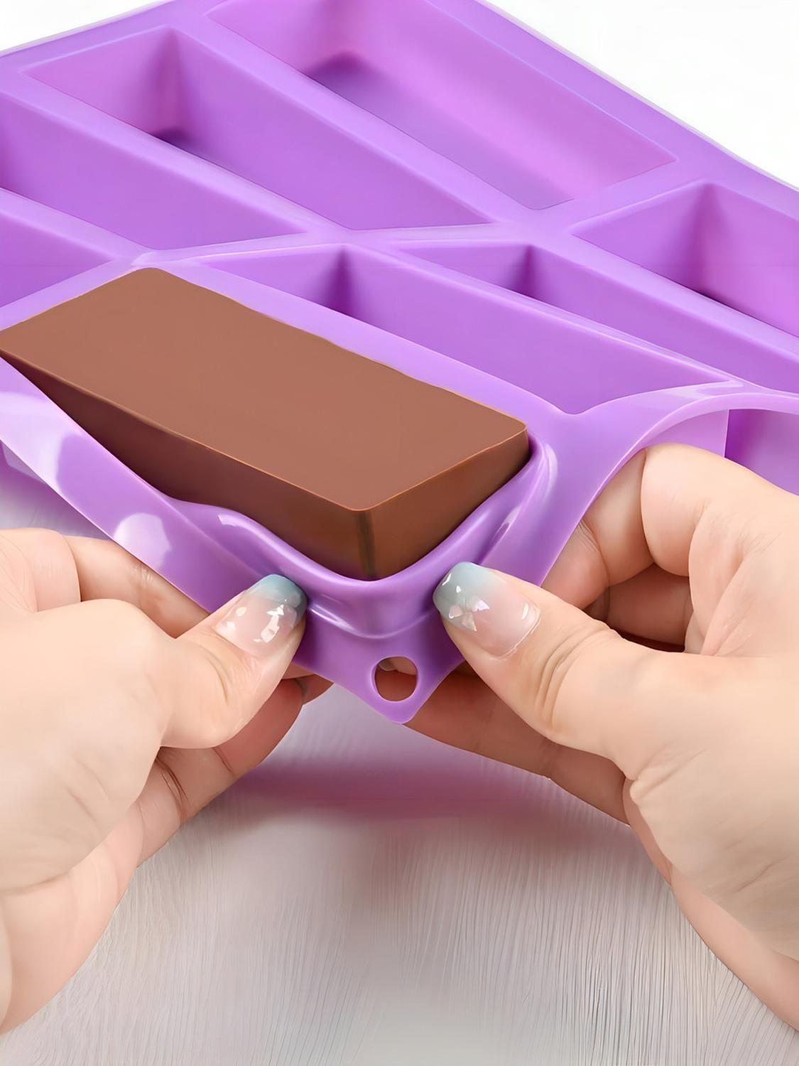 Moldes Para Chocolate Molde Silicona Reposteria Barras 8cav-5