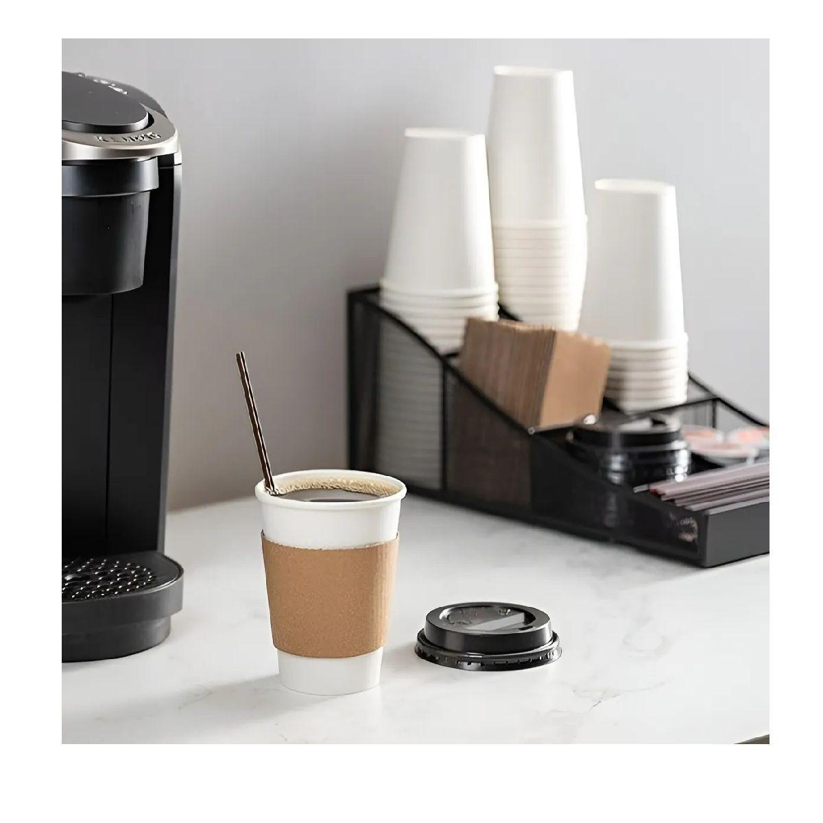 Vaso Cafe Kraft Vasos Polipapel Vaso C/tapa+manga 150und 8oz Blanco / Vaso 8oz-3
