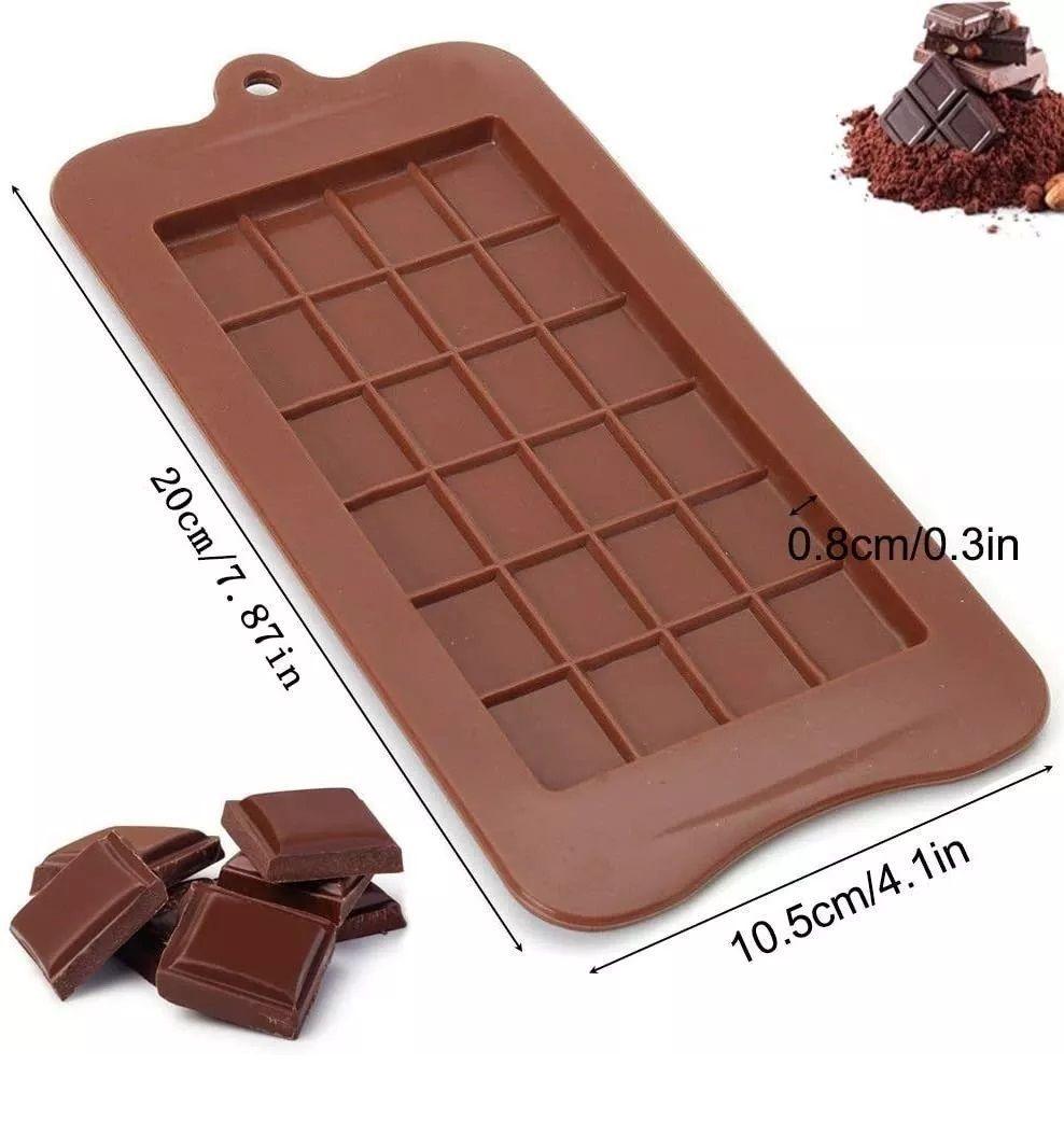 Pack 2 Moldes De Chocolate Molde Barra De Chocolate Silicona-2