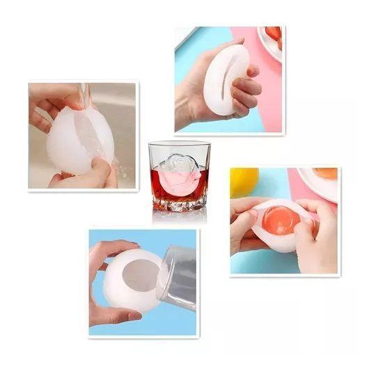 Molde Silicona Moldes Para Hacer Velas Molde Jabones Rosa 3d-3