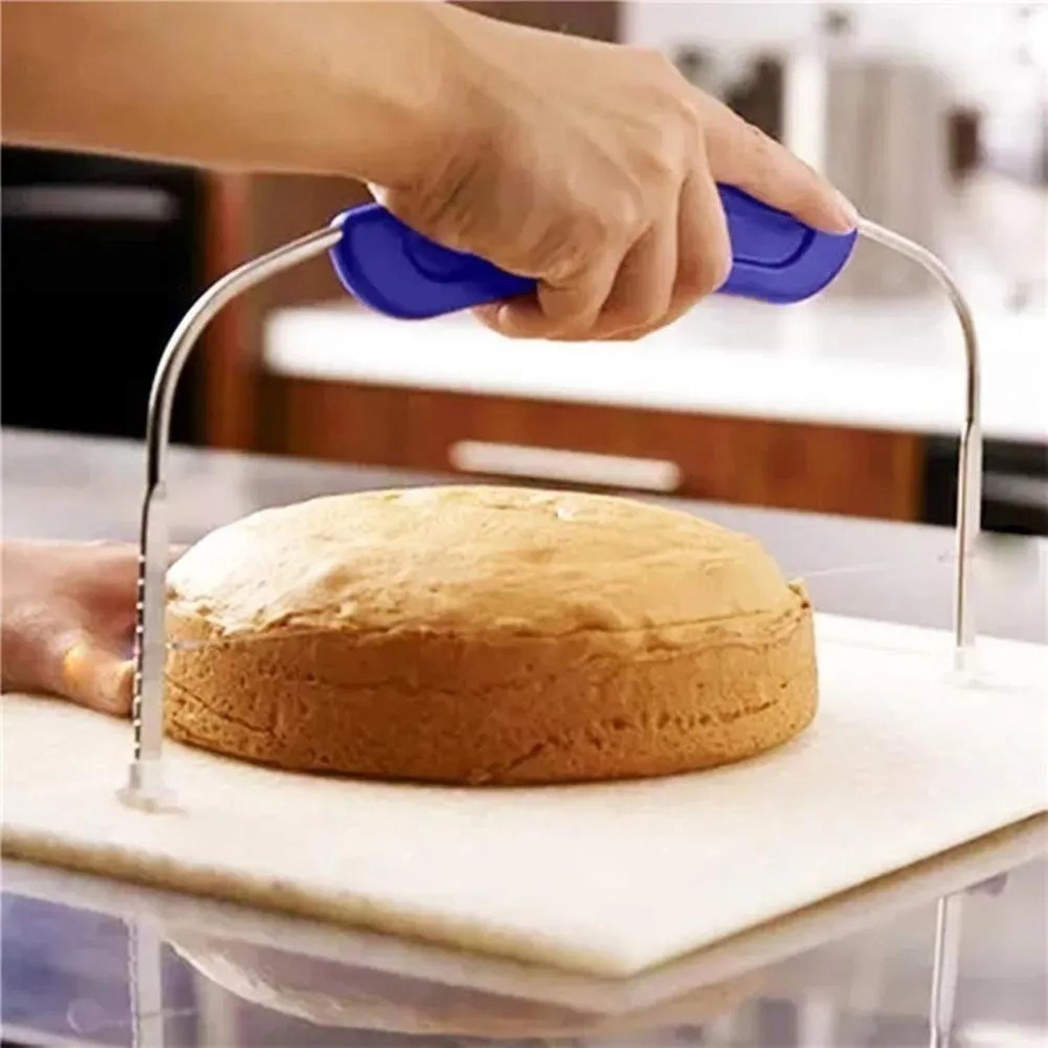 Cortador De Bizcocho Cortador De Torta Cortador Masa Alambre-4