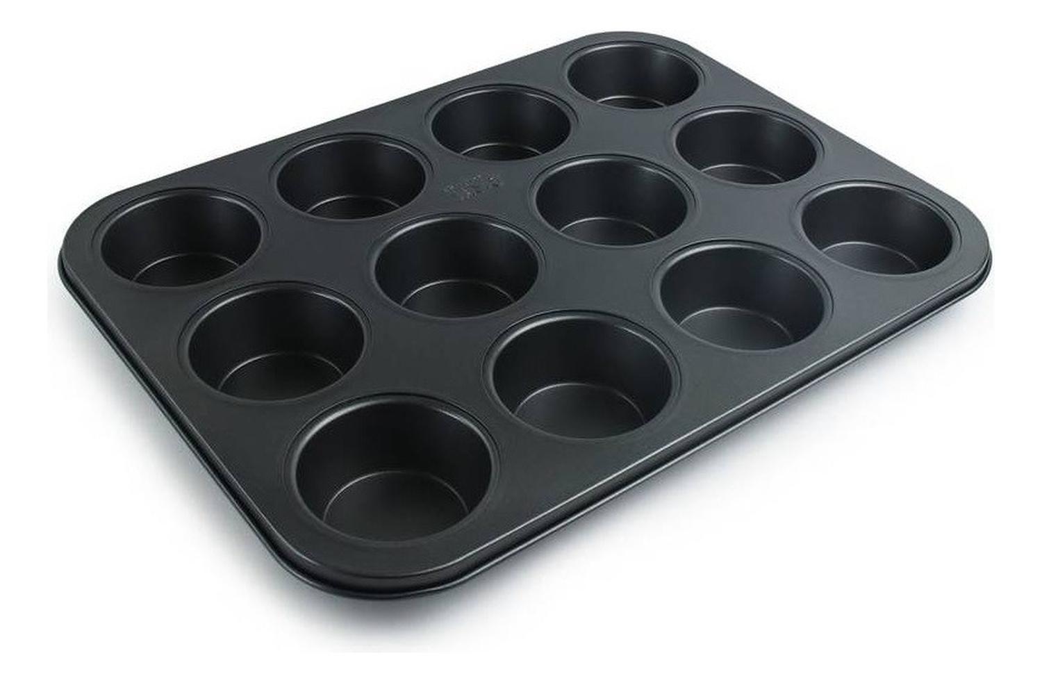 Pack X2 Moldes 12 Cupcakes Molde Cupcake Molde Muffin Gris Gris-4