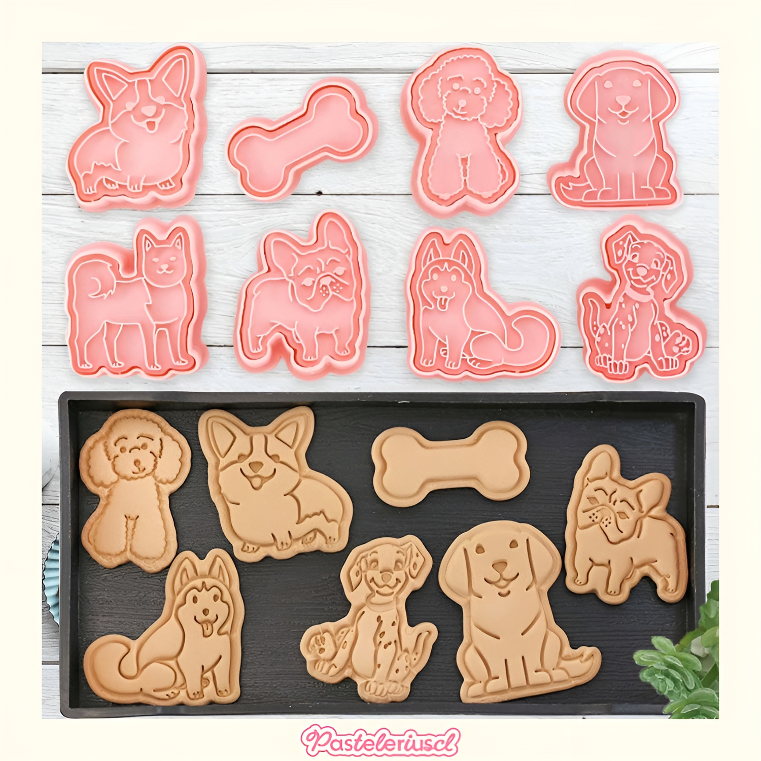 Moldes Para Galletas Perros Molde Galletas Mascotas Cortador-4