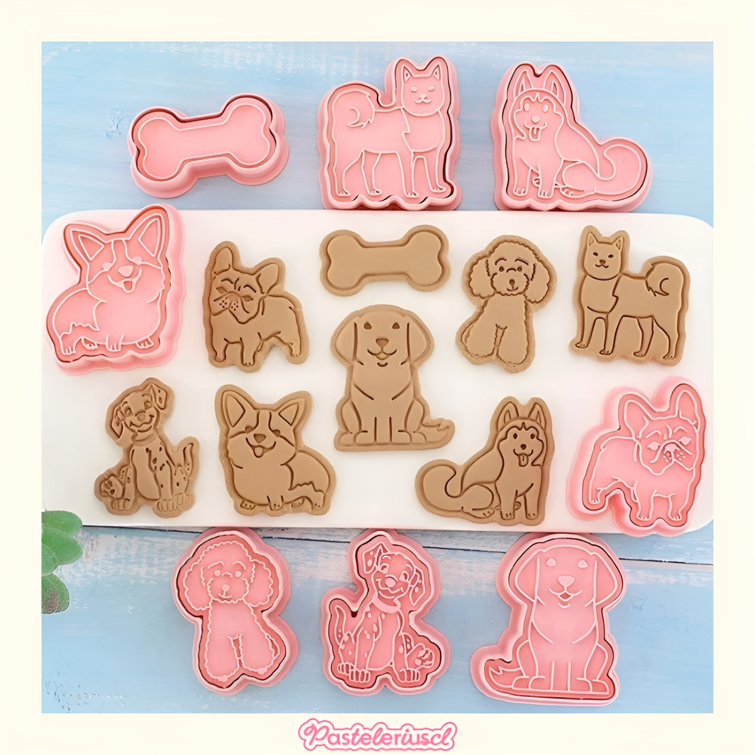 Moldes Para Galletas Perros Molde Galletas Mascotas Cortador-6