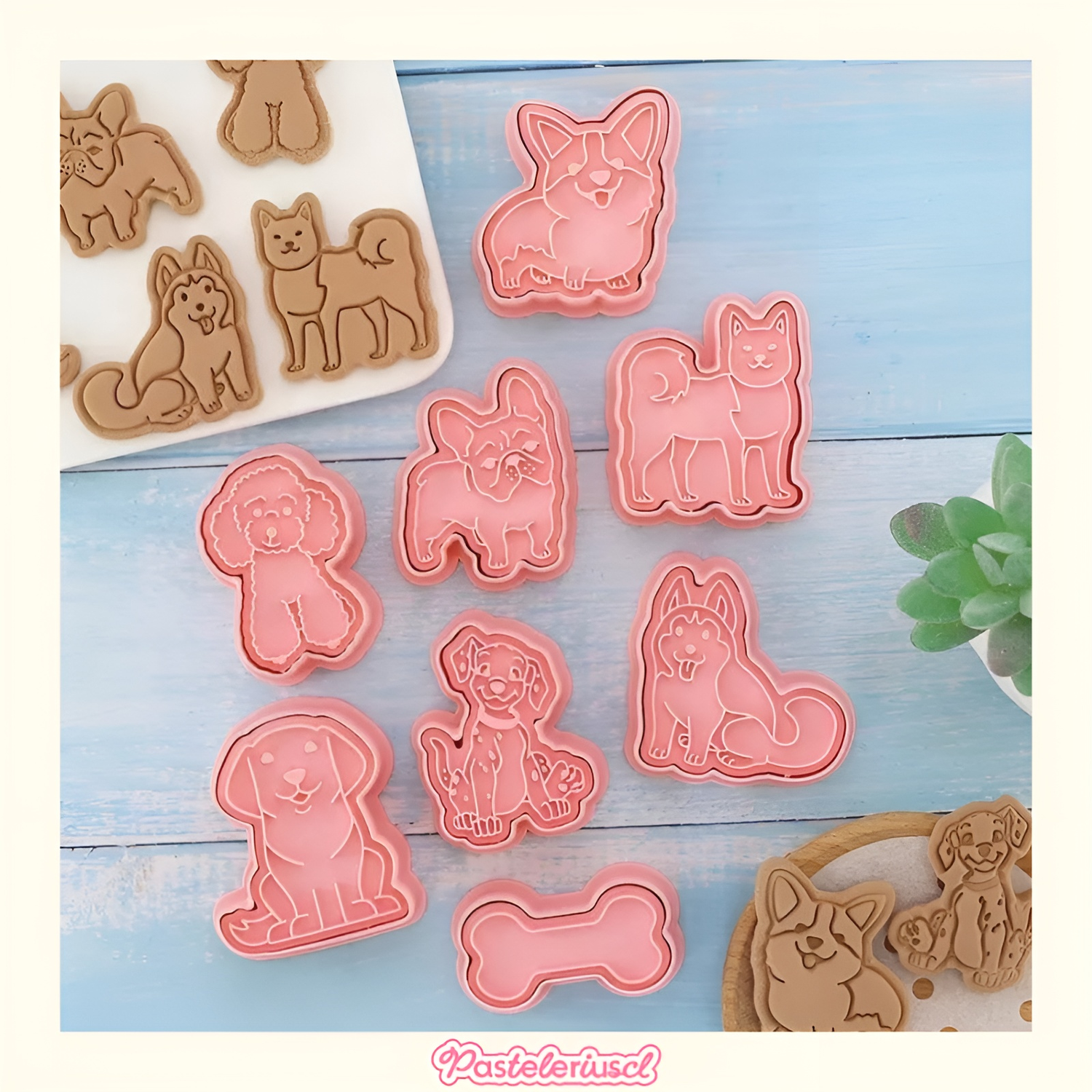 Moldes Para Galletas Perros Molde Galletas Mascotas Cortador-9