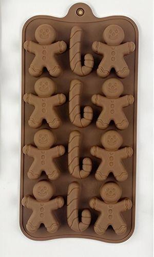Moldes De Chocolate Molde De Silicona Molde Galleta Navidad -4