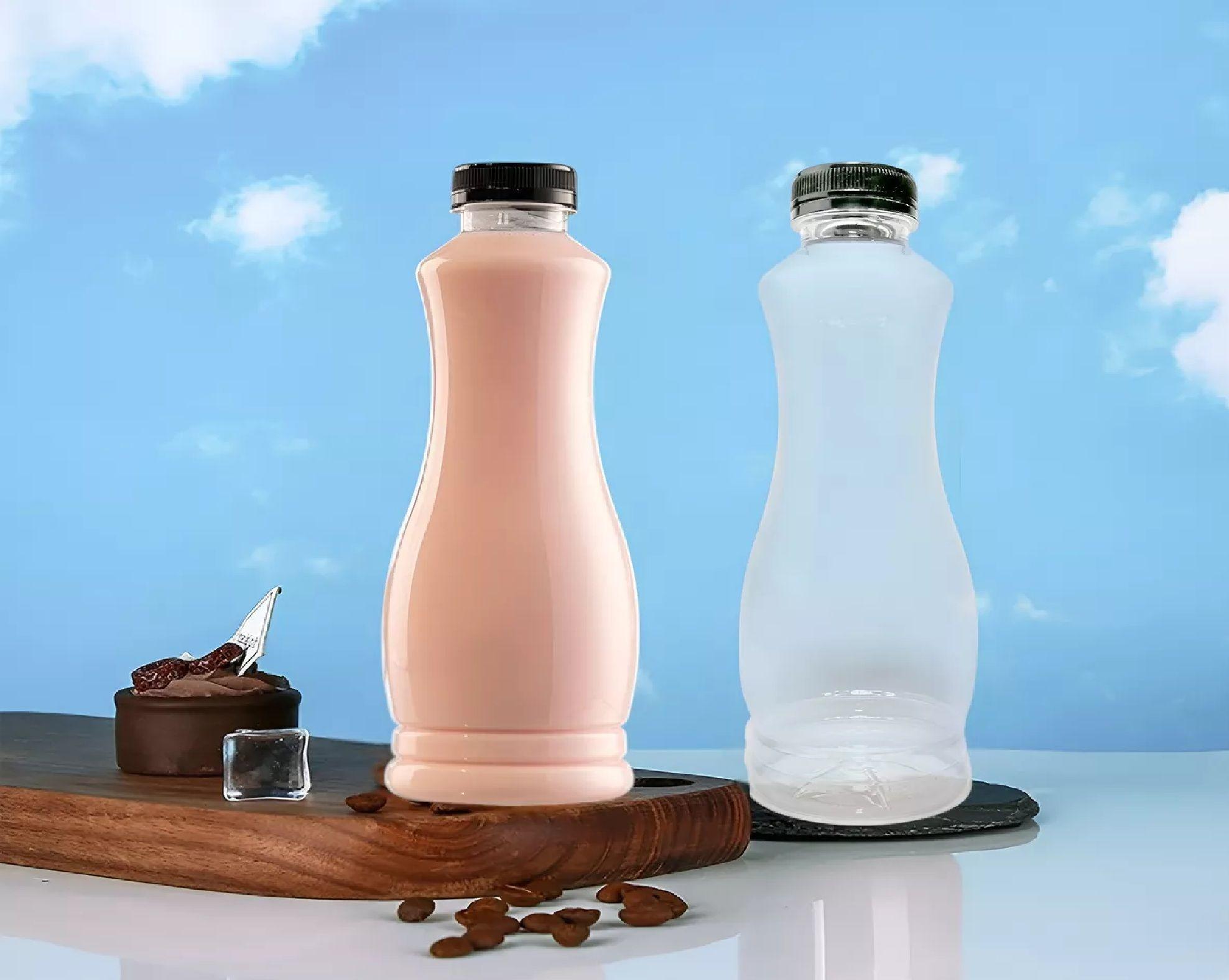 Set 12 Botellas Plasticas Transparentes Botella C/tapa 800ml-3