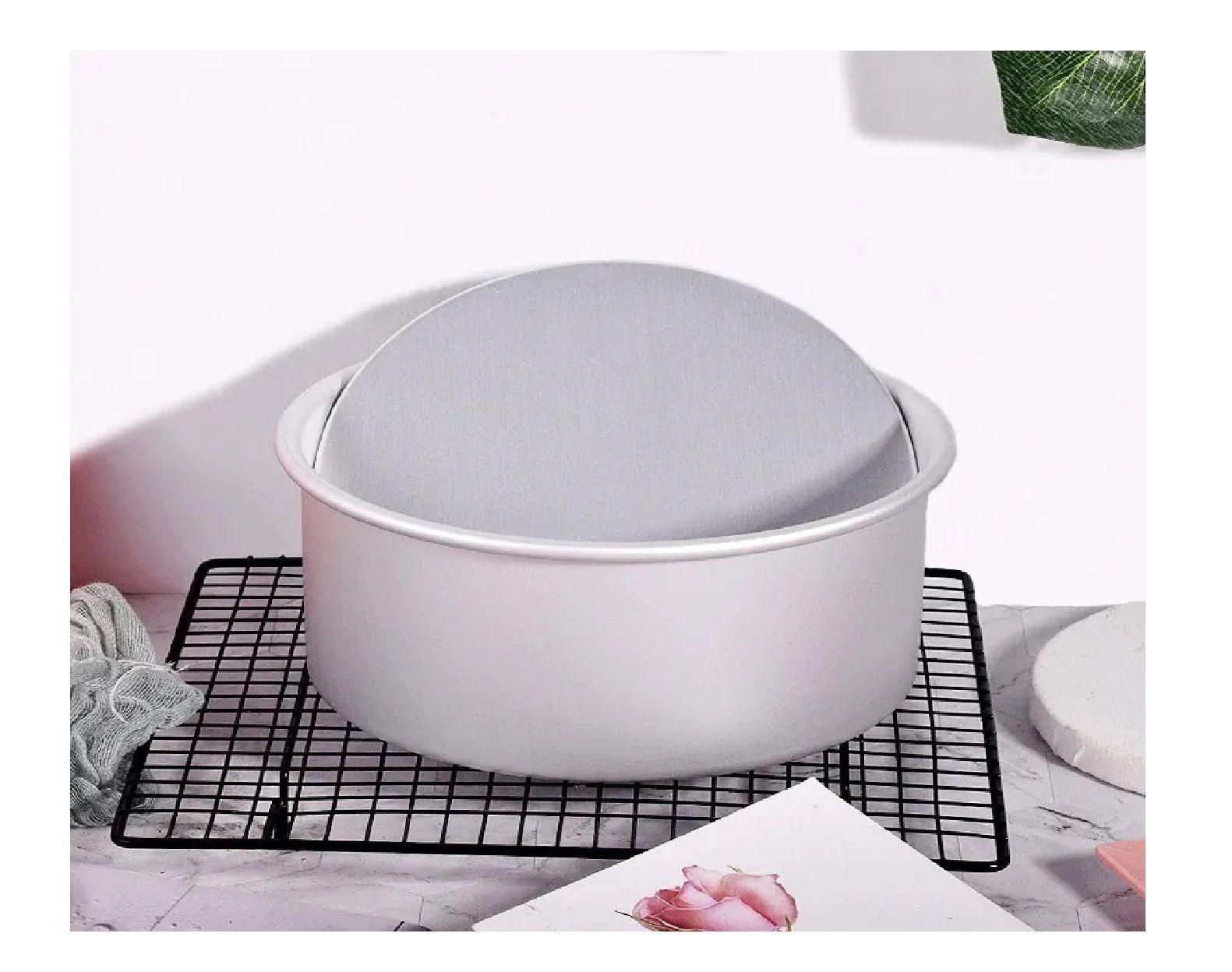 Molde De Aluminio Para Tortas Molde Desmontable Queque 18cm-0