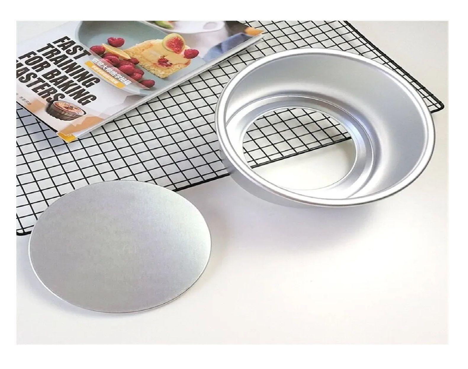Molde De Aluminio Para Tortas Molde Desmontable Queque 18cm-1