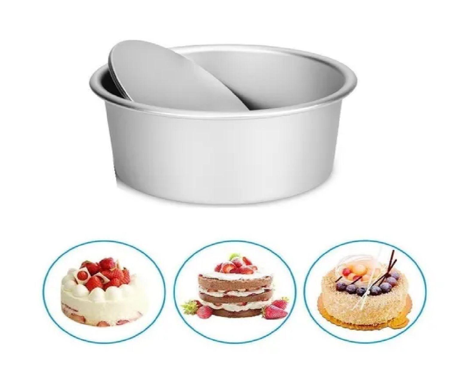 Molde De Aluminio Para Tortas Molde Desmontable Queque 18cm-6