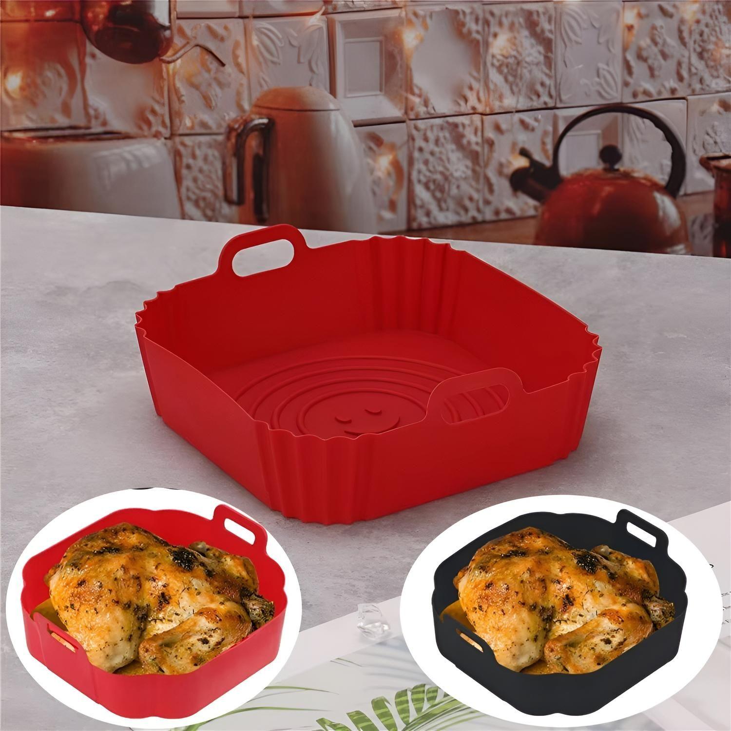 X4 Forro De Freidor Forro De Silicona Air Fryer Cuadrado-7