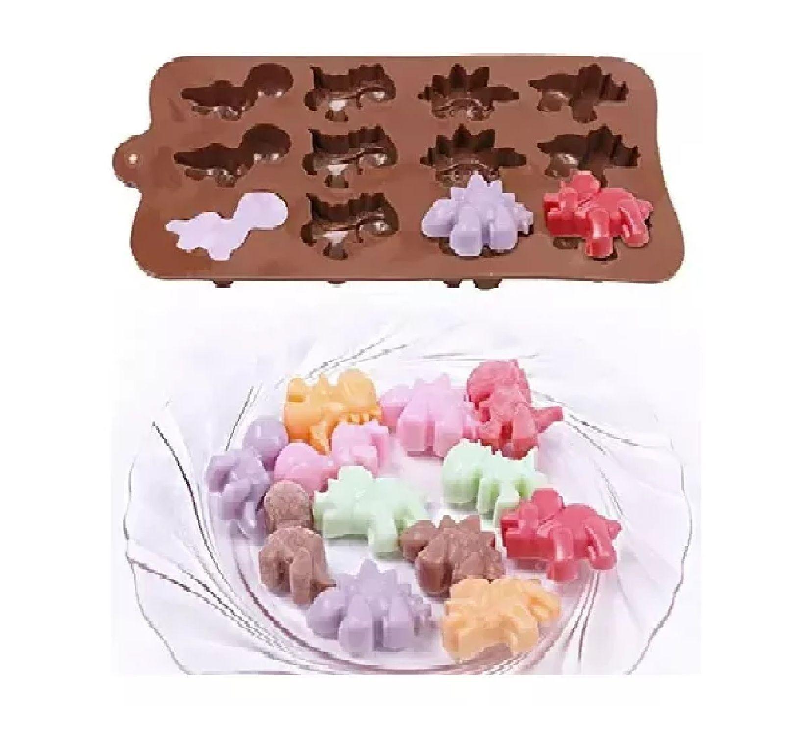 Pack X3 Moldes De Chocolate Dino Molde Chocolate Dinosaurios-6