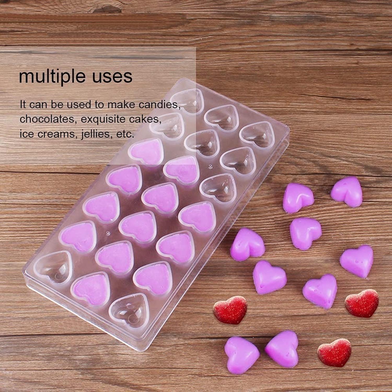 Molde Chocolate Acrilico Molde De Chocolate Molde De Corazón-6
