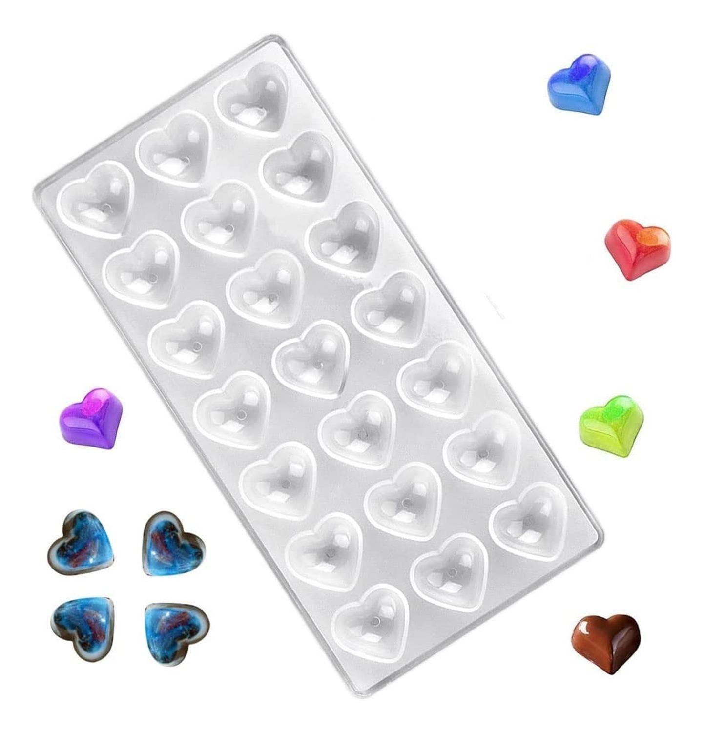 Molde Chocolate Acrilico Molde De Chocolate Molde De Corazón-8