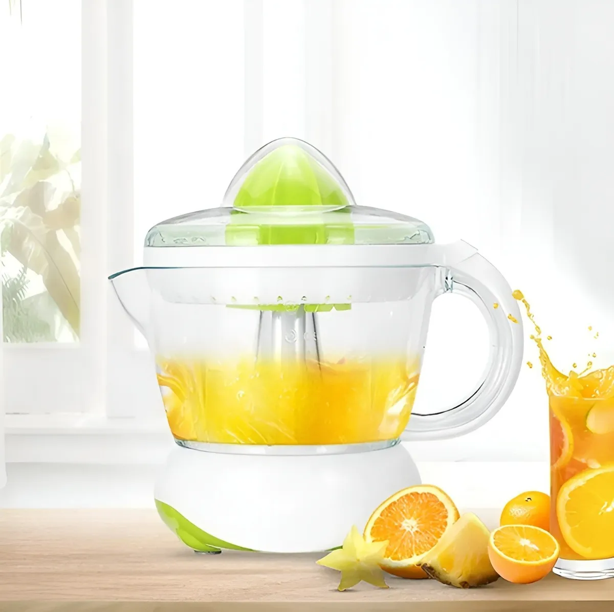 Saca Jugos Exprimidor De Jugo Sacajugos Electricos 700ml Verde-3