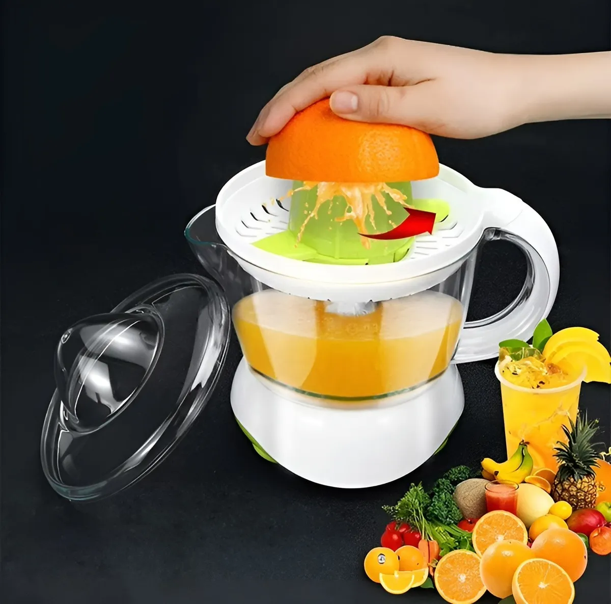 Saca Jugos Exprimidor De Jugo Sacajugos Electricos 700ml Verde-7