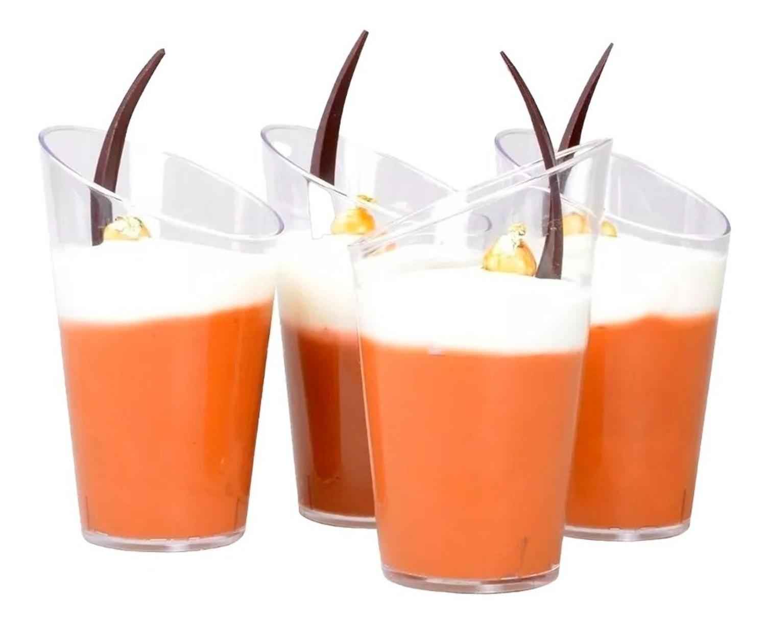 X20 Pocillo Desechable Pocillos Plásticos Para Postres 60ml-0