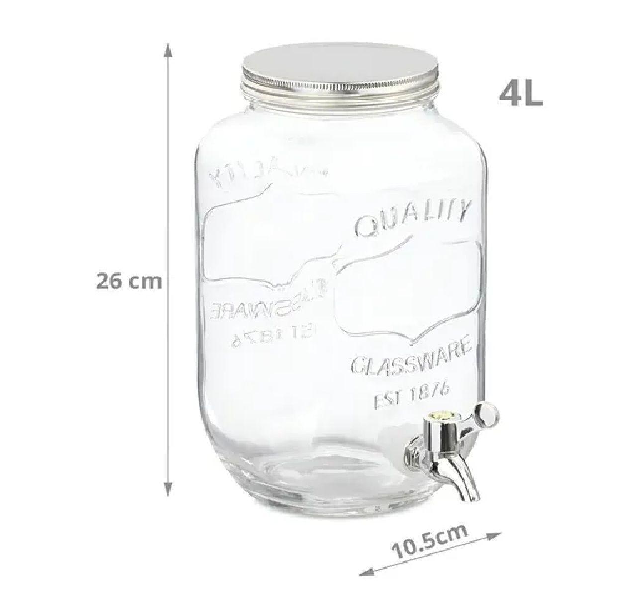 Dispensador De Agua Jarro De Bebidas Barril Sobremesa 4l Dispensador De Jugos Sin Atril Dispensador-2